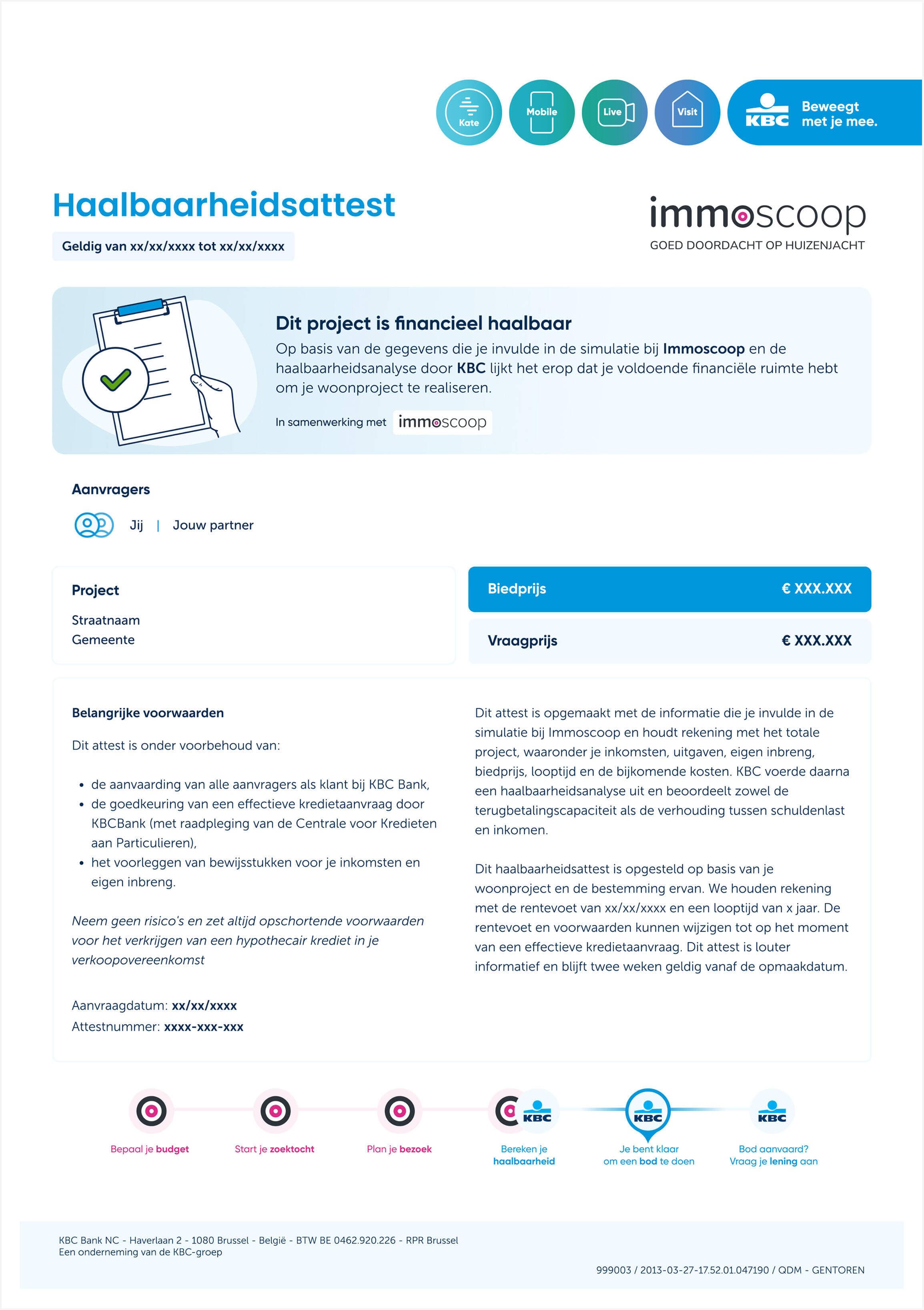 Voorbeeld van een haalbaarheidsattest
